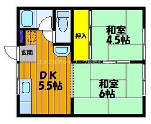 コーポみのるの物件間取画像